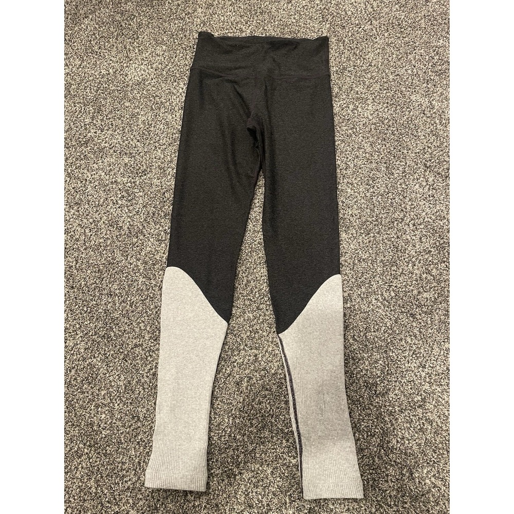 Joy‎ Lab High Rise Leggings Size Small Gray 2 Tone Color Block Gym Yoga Ballet